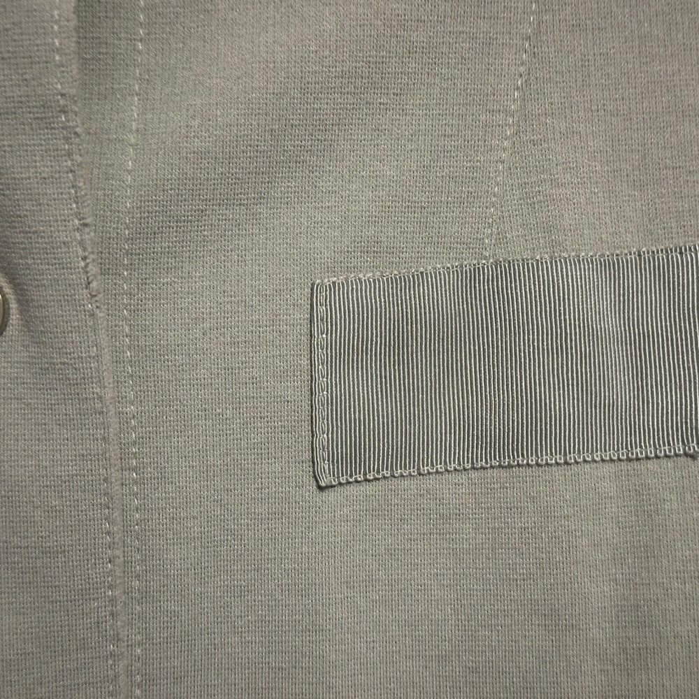 Gray Button-Up Long Jacket - Picture 6 of 7